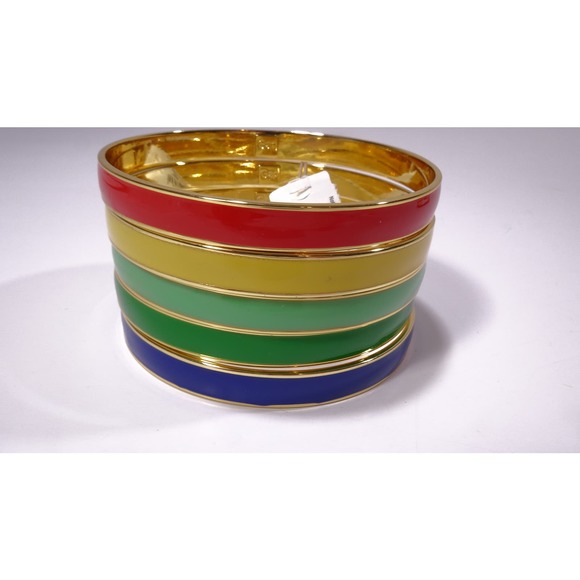 GAP Jewelry - Gap Women's rainbow Enamel Gold Bangle Bracelet Set of 5 NWOT 15ea